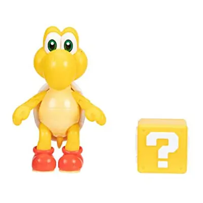 Collectible Red para Koopa Troopa inch Poseable Articulated Action Figure with Question Mark Acc