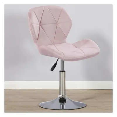 (Velvet Pink) Charles Jacobs Small Swivel Chair | Home Office Furniture