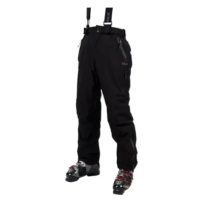 (XS, Black) DLX Mens Ski Trousers with Braces Kristoff II