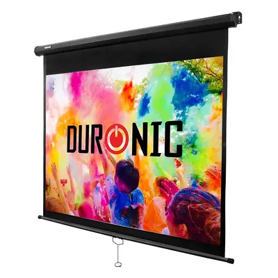 Duronic Projector Screen MPS60/43 Manual Pull Down HD Projection Screen For | School | Theatre |