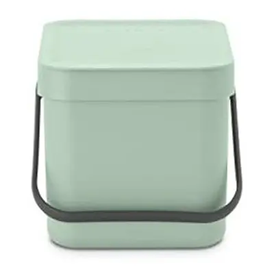 - Sort & Go Waste Bin 6L - Small Recycling Bin - Stay Open Lid - Carry Handle - Easy to Clean - 