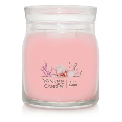 Yankee Candle Pink Sands Scented Signature 13oz Medium Jar 2Wick Candle Over Hours of Burn Time