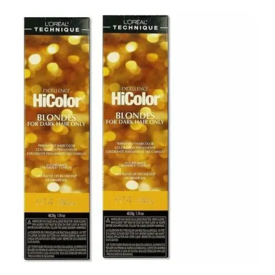 (H14 - (2pks)) H14 Vanilla Champagne L'Oreal Excellence HiColor BLONDES For Dark Hair Only