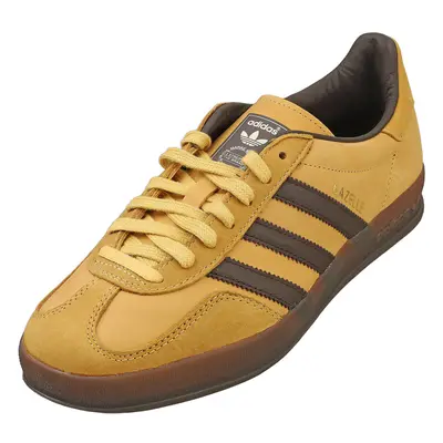 (7.5) adidas Gazelle Indoor Mens Fashion Trainers in Oat Brown