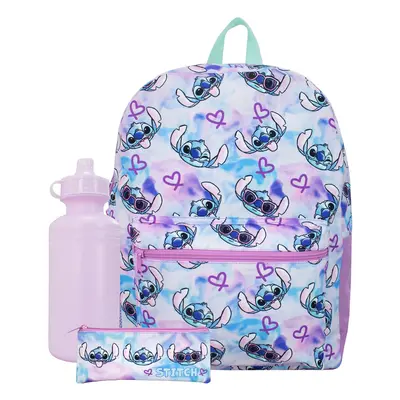 Disney Lilo and Stitch Backpack Piece | Backpack Pencil Case and Water Bottle | Lilo and Sttich 