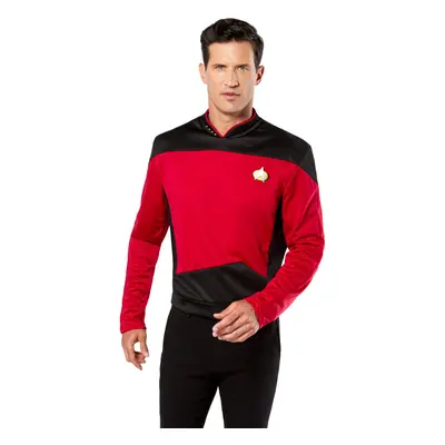 Rubies Mens Star Trek the Next Generation Deluxe Commander Picard Costume Shirt Red Medium