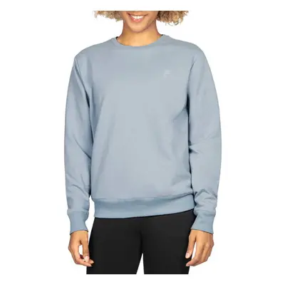 Fila Womens French Terry Long Sleeve Crewneck Sweatshirt Blue Fog XLarge