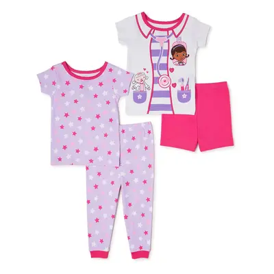 Disney Doc McStuffins Piece Toddler Girls Sleepwear Pajama Set (3T)