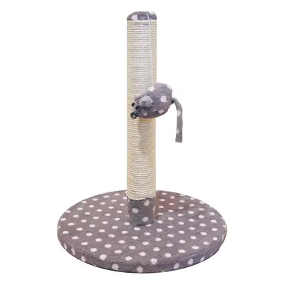 Rosewood Kitten Scratching Post With Sisal Post And Mouse Shaped Catnip Toy, Size H 40cm x D 31c