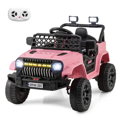 12V Kids Ride on Truck Car Battery Powered Toddler Electric Vehicle-Pink