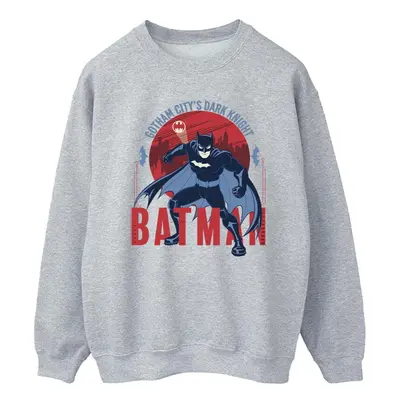 (L, Sports Grey) DC Comics Mens Batman Gotham City Sweatshirt