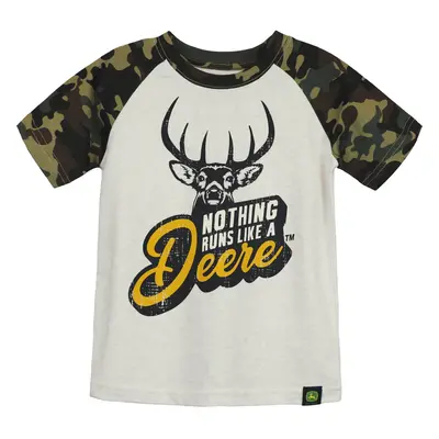 John Deere Boys TShirt Camo Shoulder