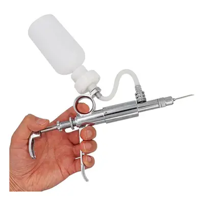 5 ML Automatic Livestock Continuous Syringe Veterinary Equipment With Bottles Vaccination Metal 