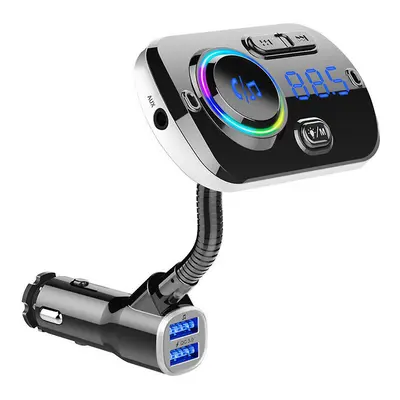 Bluetooth Fm Transmitter For Car, Wireless Bluetooth 5.0 Car Radio Adapter Transmitter Qc 3.0 Du