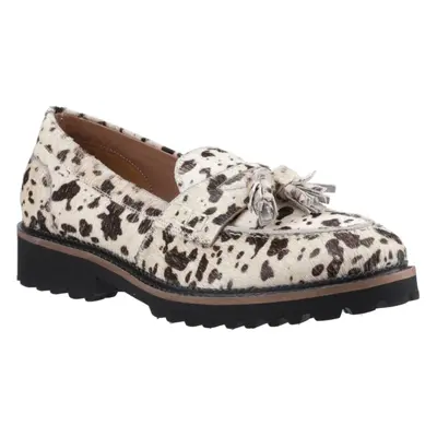 (Cream, (Adults')) Hush Puppies Ginny Suede Women's Animal Loafers