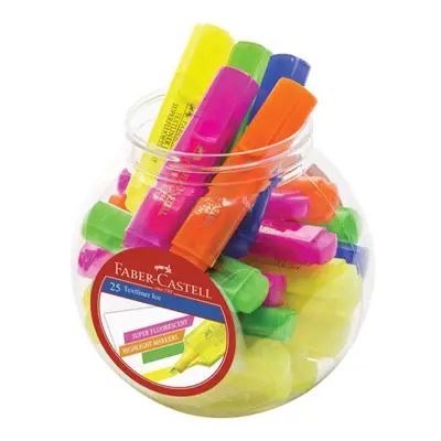 Faber-Castell Textliner Highlighter Assorted (25/Jar)