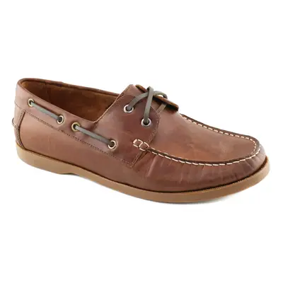 MJNY Mens Casual Comfortable Genuine Leather Lightweight Boat Shoe Cla