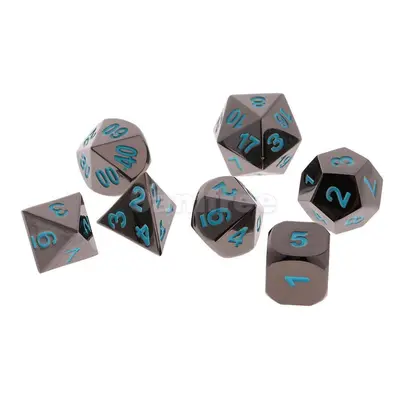 () Pcs Zinc Alloy Multisided Dice Set Role Playing Games DiceS Gadget With Bag