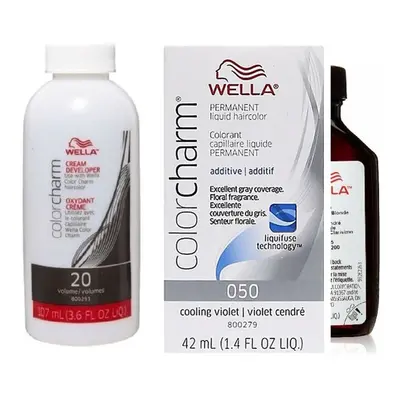 (Cooling Violet With Cream Developer -106ml) Wella Blonde Colour Charm | Permanent Liquid Hair T