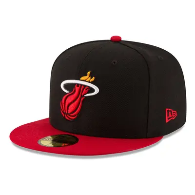 NBA Miami Heat Men's 2-Tone 59FIFTY Fitted Cap Black 3/4