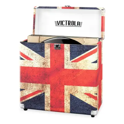 Victrola Vintage Vinyl Record Storage and Carrying Case Fits all Standard Records - 1/3 and RPM 