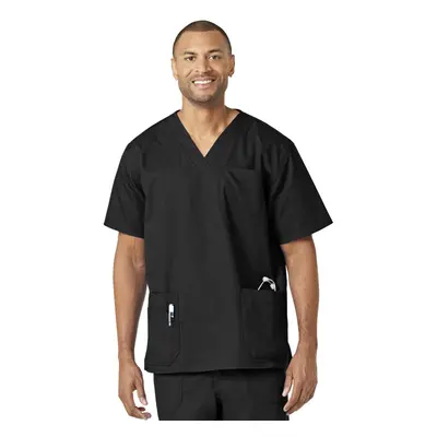 Carhartt Men's Big and Tall Ripstop Multi Pocket Scrub Top Black 3X