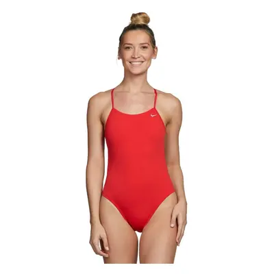 NIKE Swim Girls' Racerback One Piece Swimsuit University Red X-Small