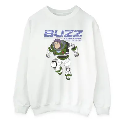 (M, White) Disney Mens Lightyear Buzz Jump To Action Sweatshirt