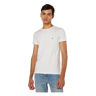 Tommy Hilfiger Men's Slim Fit Stretch Logo T-Shirt White