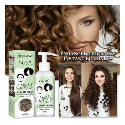 Hair Curly Cream Hair Styling Products Booster Defining Hair Curl Enhancer Moisturizing Repair C