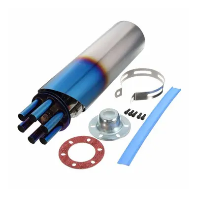 100mm Grilled Blue Stainless Rotating Slip-on Exhaust Muffler Pipe For Motorcycle