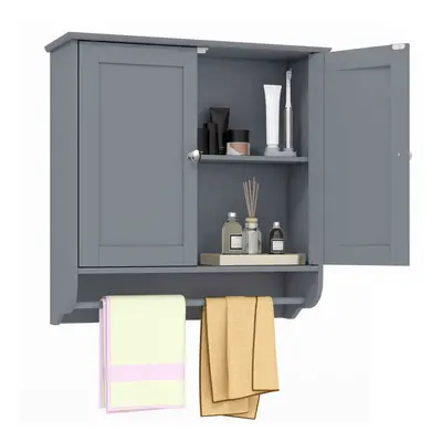 Wall Mounted Bathroom Cabinet Hanging Medicine Cabinet-Grey