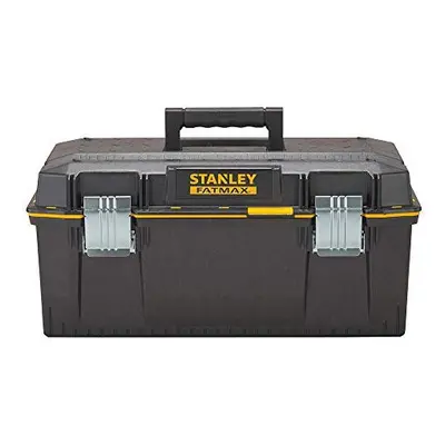 STANLEY FATMAX Waterproof Toolbox Storage with Heavy Duty Metal Latch, Portable Tote Tray for To