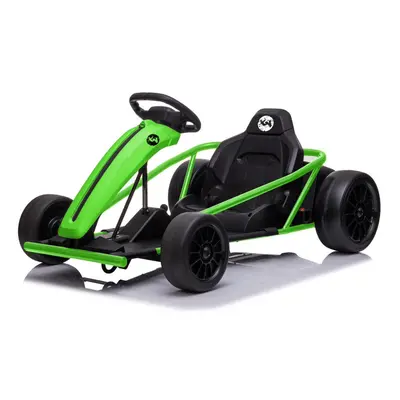 XN E-Go Kart 24v Kids Electric Go Kart Ride On - Black/Green