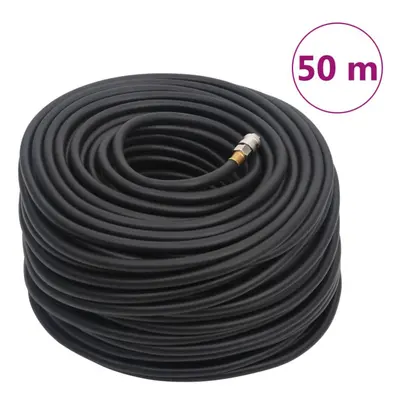 (50 m, with coupler) vidaXL Hybrid Air Hose Compressor Hose Pneumatic Hose Black Rubber and PVC