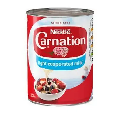 Carnation Light Evaporated Milk 410g (Pack of 12)