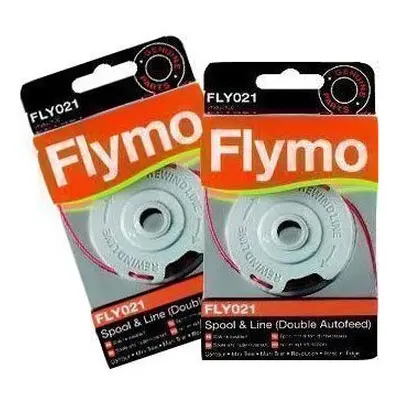 Two Packs of Genuine Double Autofeed Spool and Trimmer Line FLY021