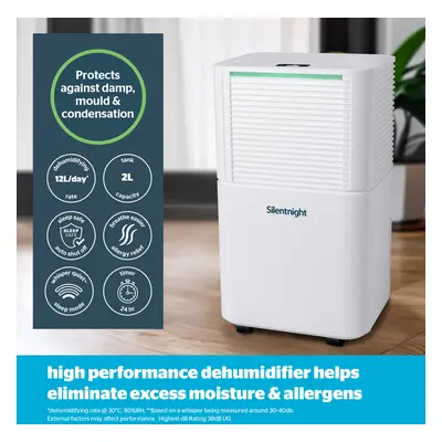 Silentnight Dehumidifier - 2L Portable