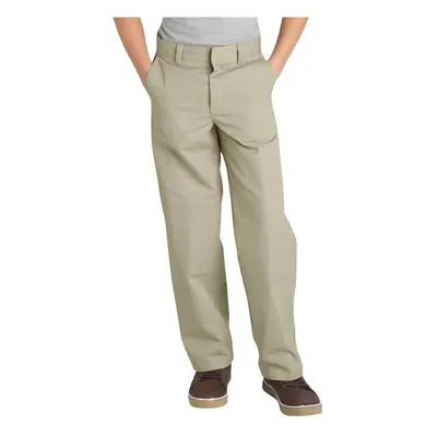 Dickies Boy's Big Flex Waist Flat Front Pants Desert Sand Husky