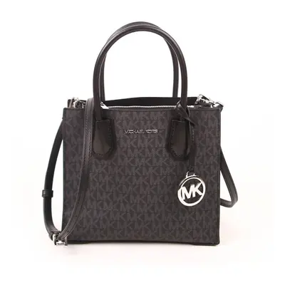 Michael Kors MERCER MEDIUM MESSENGER CROSSBODY SATCHEL BAG BLACK SIGNA