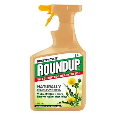 Roundup Naturals Glyphosate-Free Powerful Weed Killer - Litre