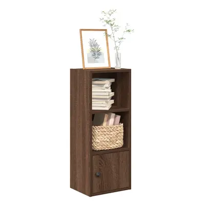 vidaXL Bookcase Brown Oak 31x24x77 cm Engineered Wood