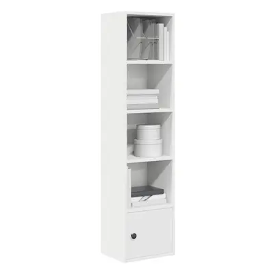 vidaXL Bookcase White 31x24x127 cm Engineered Wood