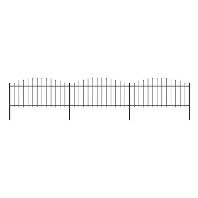 (5.1 m/ cm) vidaXL Garden Fence Spear Outdoor Panel Barrier Border Privacy Multi Sizes