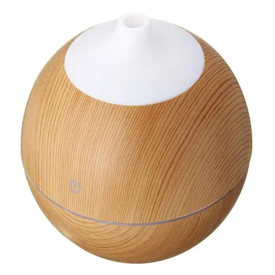 (Light Brown) 5V USB Intelligent LED Ultrasonic Aroma Essential Oil Humidifier Air Aromatherapy 