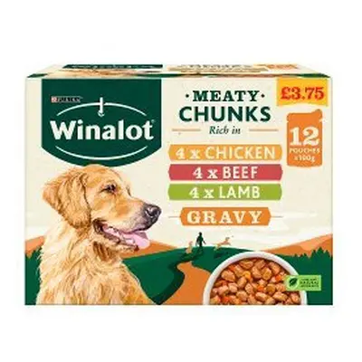 WINALOT Dog Food Pouches Mixed in Gravy x 100g