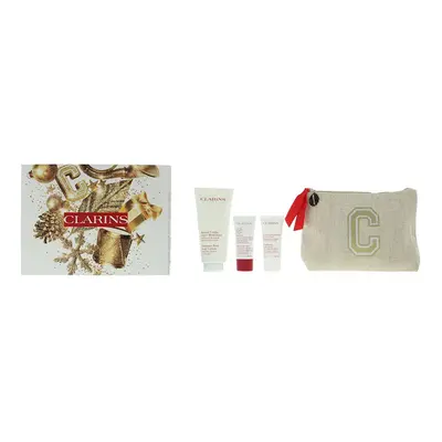 Clarins Body Care Essentials Piece Gift Set: Body Lotion 200ml - Body Scrub For Women