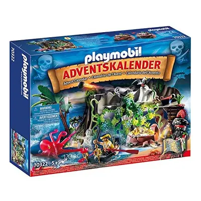 Playmobil Pirates Advent Calendar with Cannon and Treasure, for Children Ages 5+