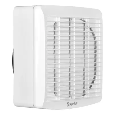 XPELAIR 9'' WHITE WINDOW / WALL PULLCORD FAN GXC9, speed, manual pullcord operated shuttered axi