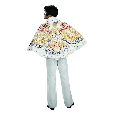 Rubie's Men Elvis Cape With Eagle Design Costume Accessory White One Size US